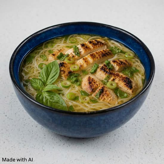 221. Grilled Chicken with Lemongrass / Phở Gà Nướng