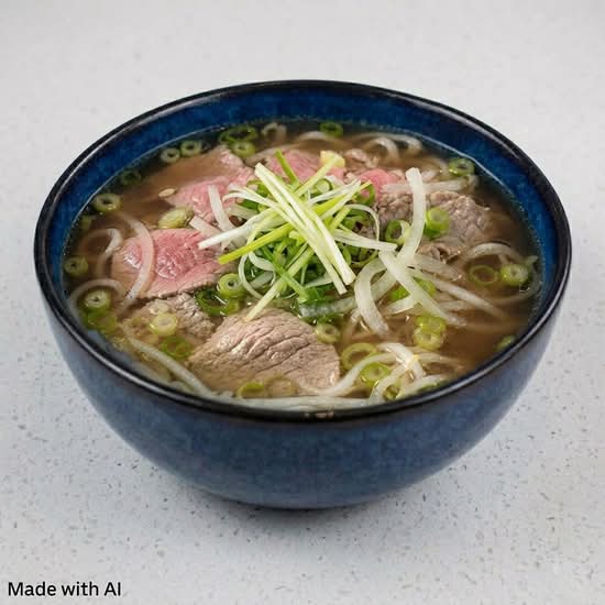 207. Rare Beef & Brisket Rice Noodle Soup / Phở Tái Gấu