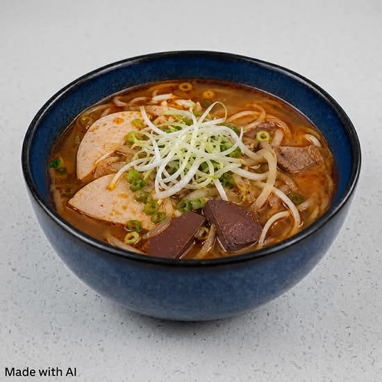 310. Hue Style Beef, Blood Pudding Within Spicy Soup / Bún Bò Huế