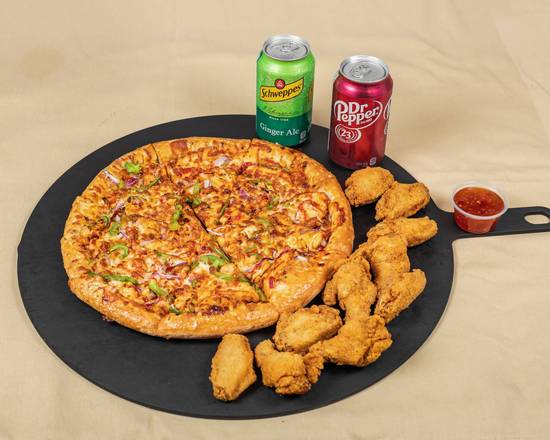 Meal for 2 (Medium Pizza & Wings)