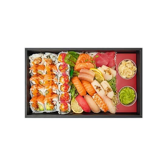 Maki, Sushi and Sashimi Platter A