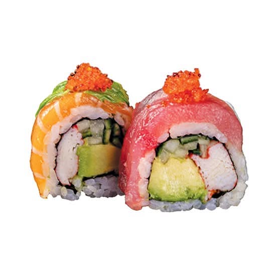 Rainbow Cali Roll (8 pcs)