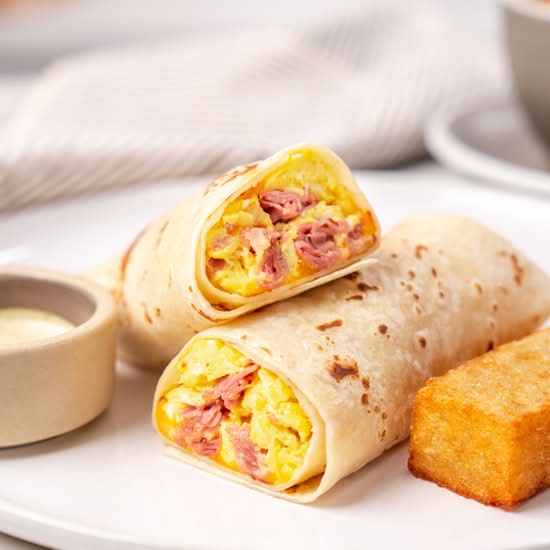 Montreal Meat Breakfast Burrito