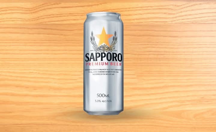 Sapporo 500ml Can