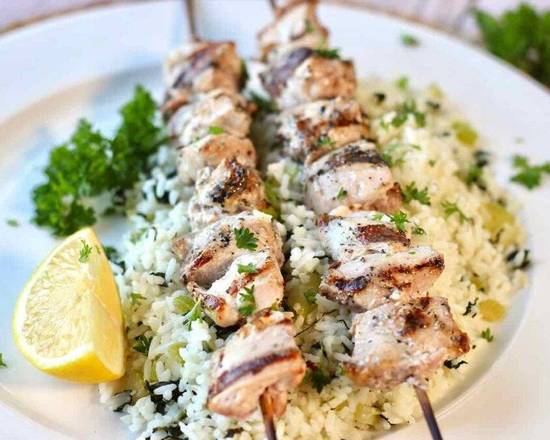 Chicken Kebab on Rice