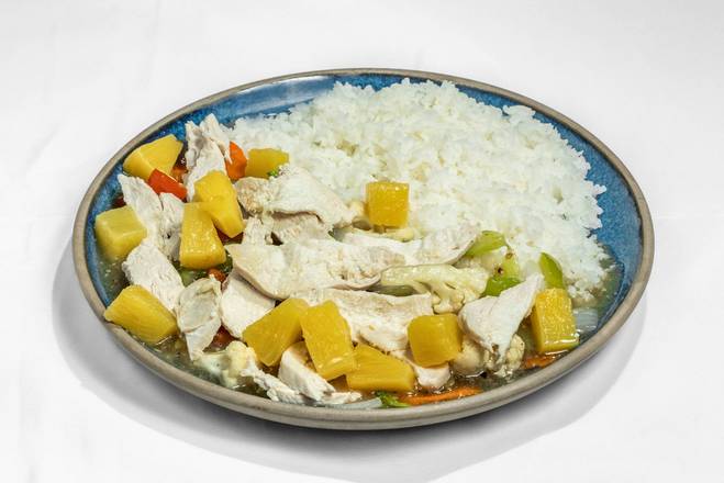 X96. Stir Fried Chicken with Pineapple