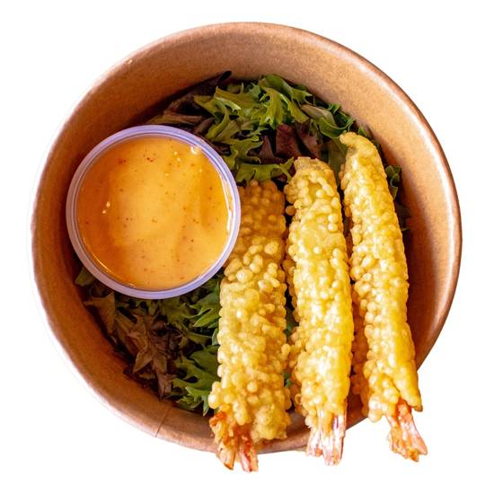Crevettes tempura/ Tempura shrimps