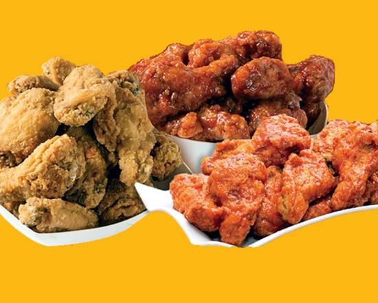 30 Wings +Cheezy Bread (4pcs) + Potato Wedges +2-Liter Pop