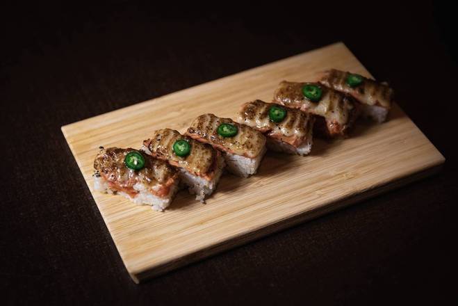 Sockeye Salmon Oshi Sushi