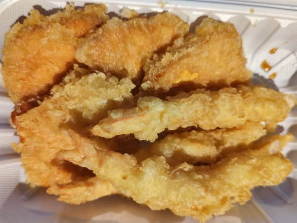 Prawns and Yam Tempura