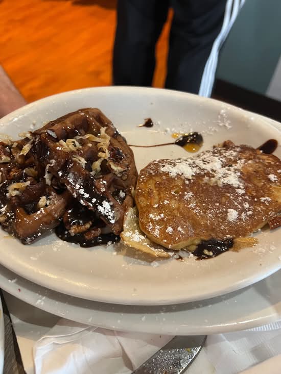 German Chocolate Waffles