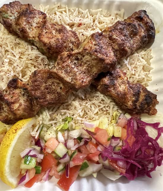 Chicken Kofta Kabob Dinner
