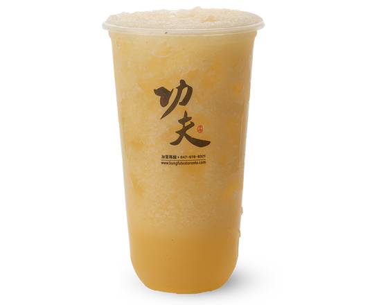 Passion Fruit Green Tea with Lychee Jelly (L)