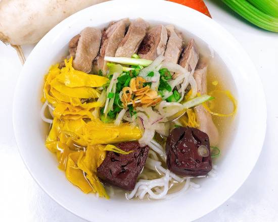 209. Duck, Blood Pudding, and Bamboo Shoot with Vermicelli Soup