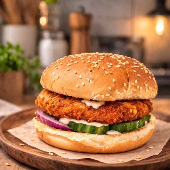 Crispy Aloo Tikki Burger