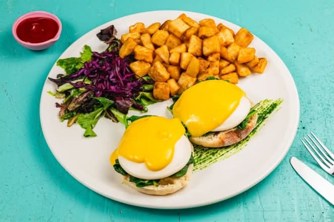 Vegan Florentine Benedict