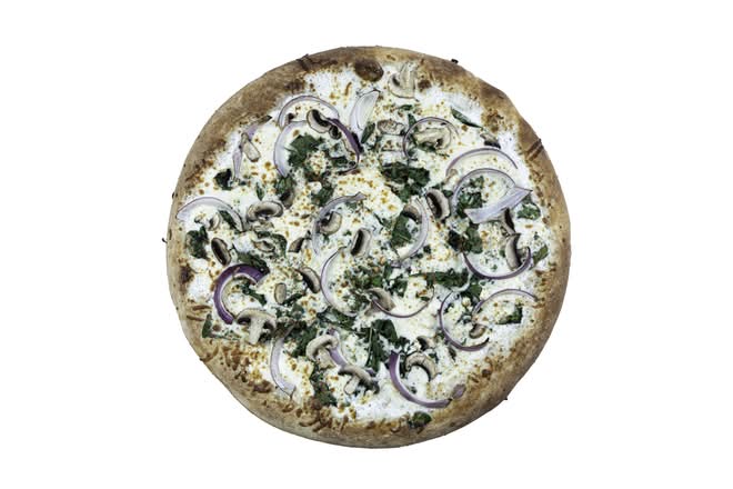 Spinach Damnation Pizza