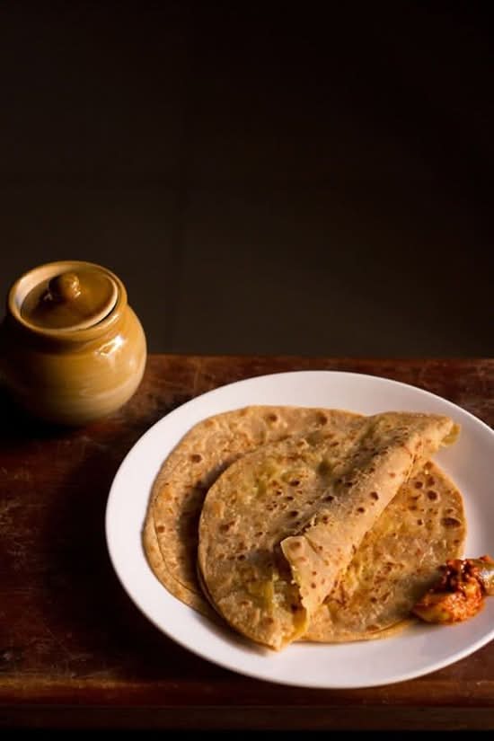 Plain Paratha Plate