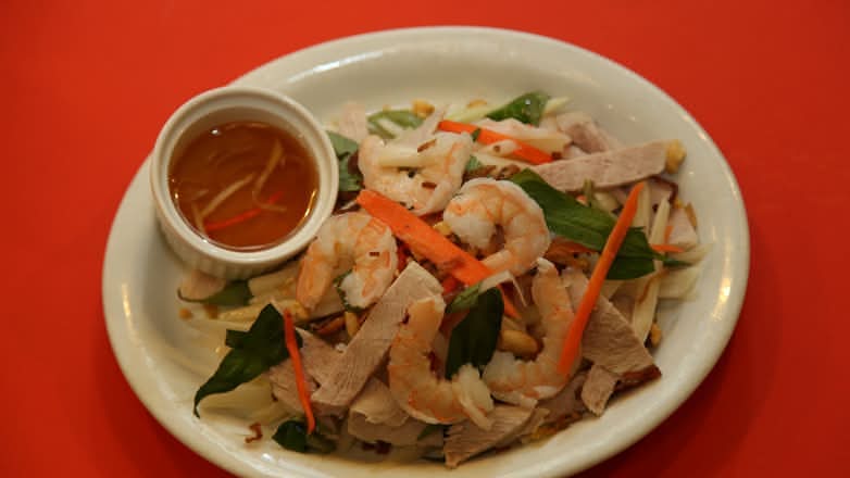 Lotus Root Salad with Shrimp and Sliced Meat