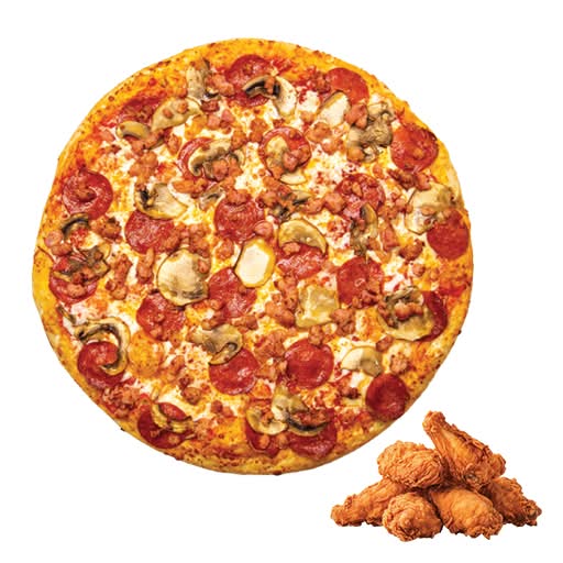 1 Medium Pizza & 15 Wings
