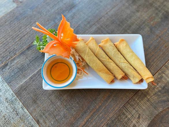 A2. Deep Fried Shrimp Spring Rolls (4 pcs)