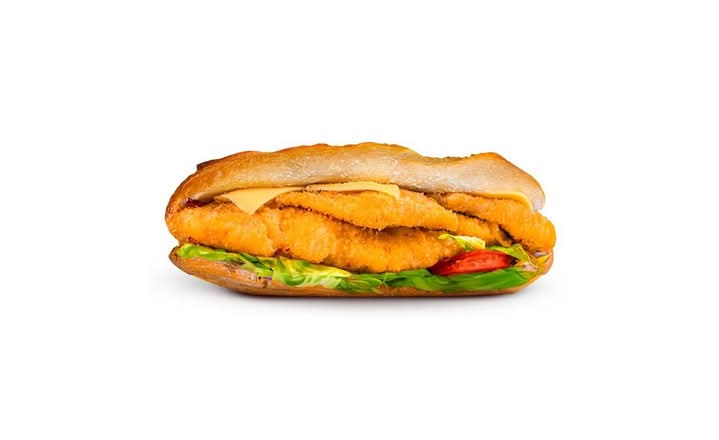 THE CRISPY CHICKEN BAGUETTE.