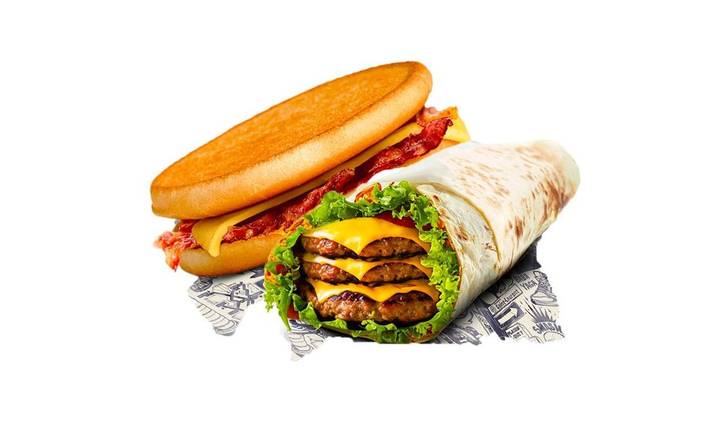 Duo Wrap Burger & Croc Bacon