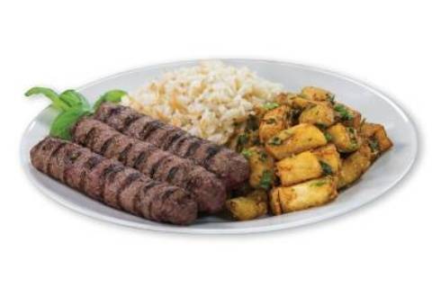 Assiette Brochettes Kafta / Kafta Brochettes Platter