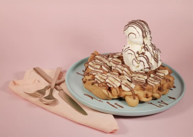 Banana Nutella Funnel Cake