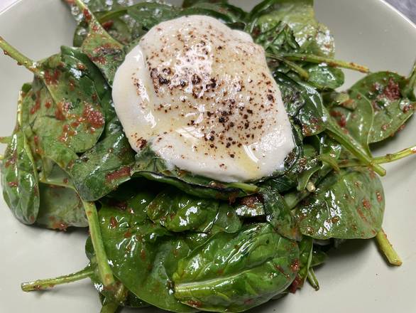 Baby Spinach with Goat Cheese