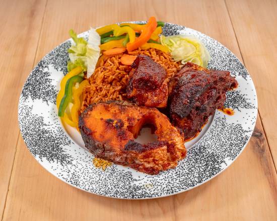 Jollof Rice with Chicken