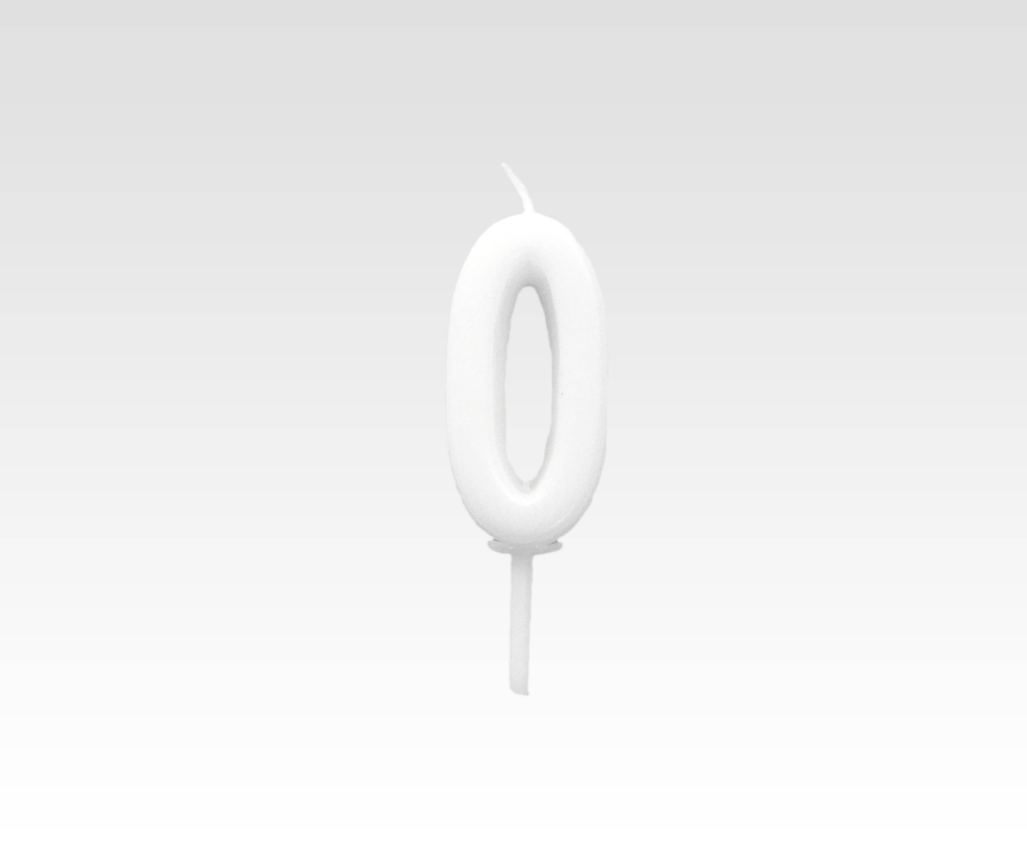 Number 0 Candle