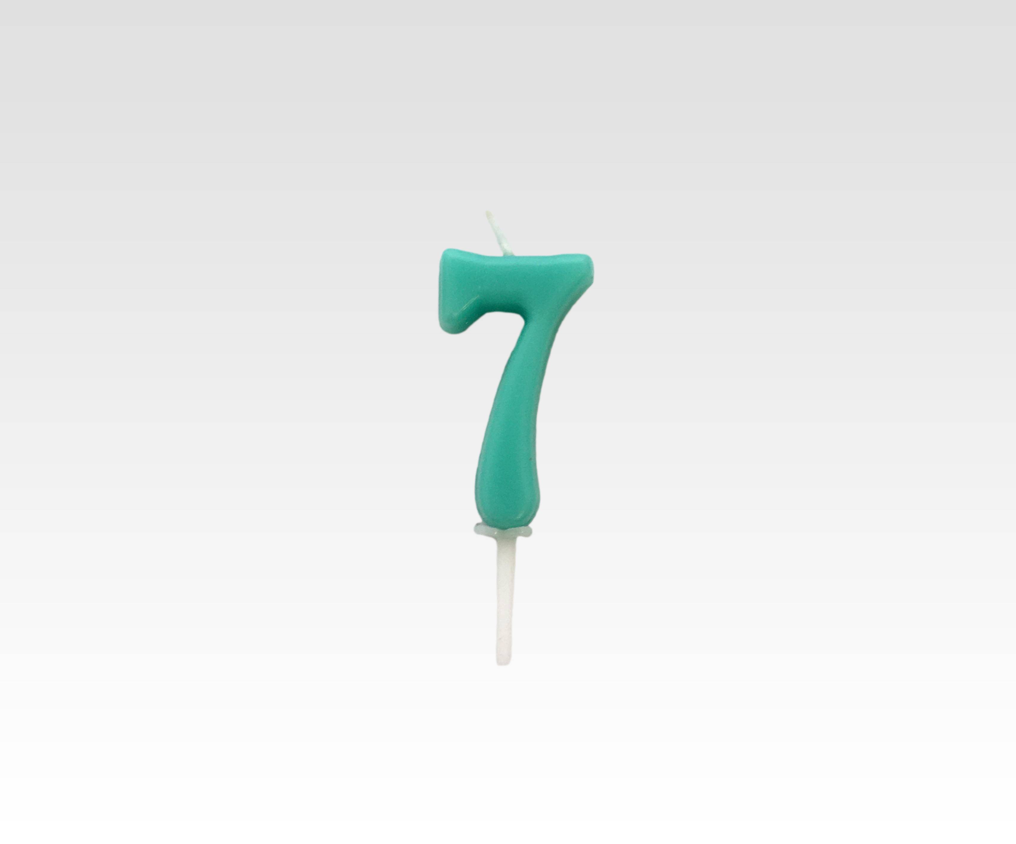 Number 7 Candle