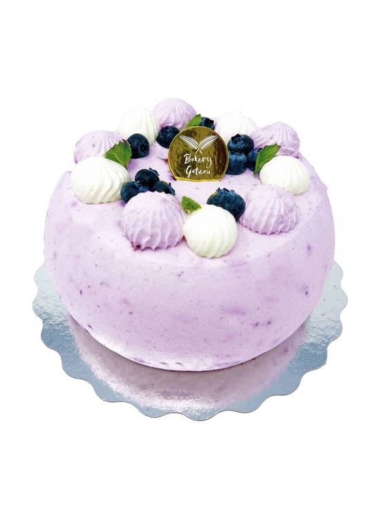 6" Fresh Cream Blueberry Cake