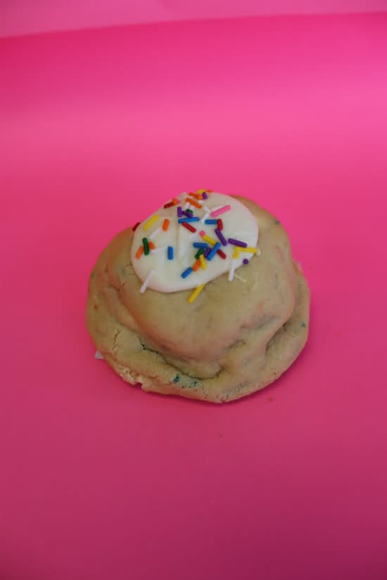 Birthday Cake Stuffed Cookie