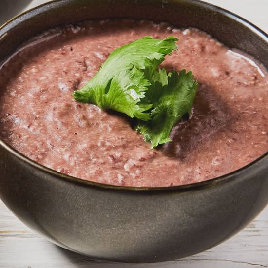 Purée de haricots noirs / Black bean puree
