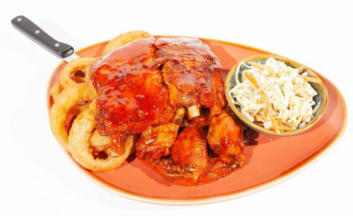 1/2 rack Pork Back Ribs + Side