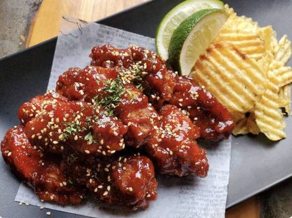 Chicken wing with Korean sauce (5PC)