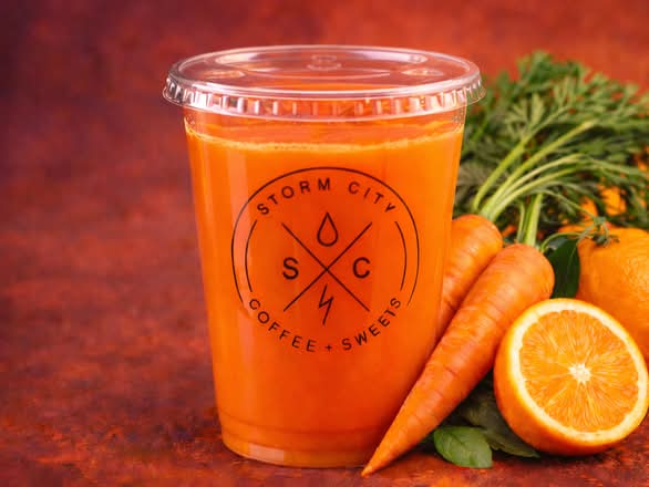 ⚡ The Glow Up -Freshly Pressed Carrot & Orange Blend Juice (16oz)