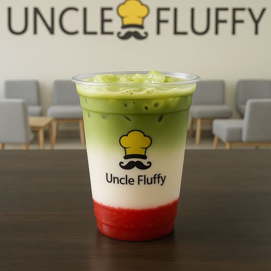 Iced Strawberry Matcha Tea Latte