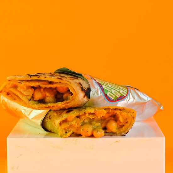 Chana Masala Roll
