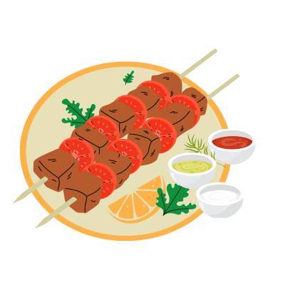 Beef Sheik Kebab 1pc (Halal) + 2 lachha  Paratha + Raita