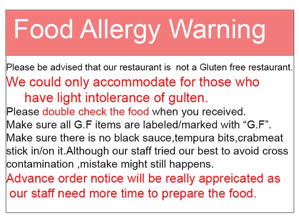 Food Allergy Warning.No nned to buy