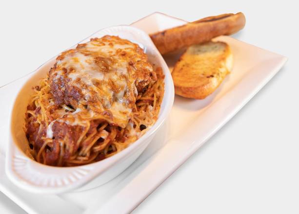 Chicken Parmesan + Spaghetti Pomodoro
