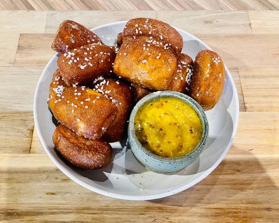 Soft Pretzel Bites + Dijon Honey Mustard