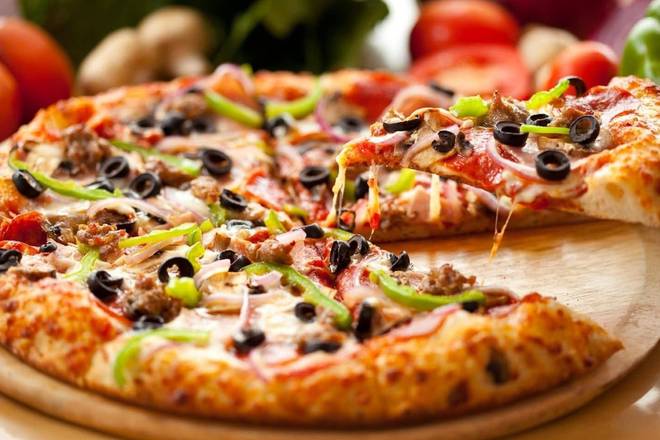1 Grande Pizza (lundi, mardi, mercredi) / 1 Large Pizza (Mon, Tue, Wed)