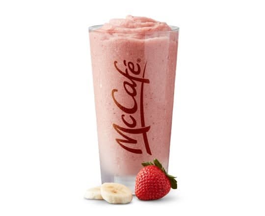 Moyen smoothie fraises-banane [250.0 Cal]
