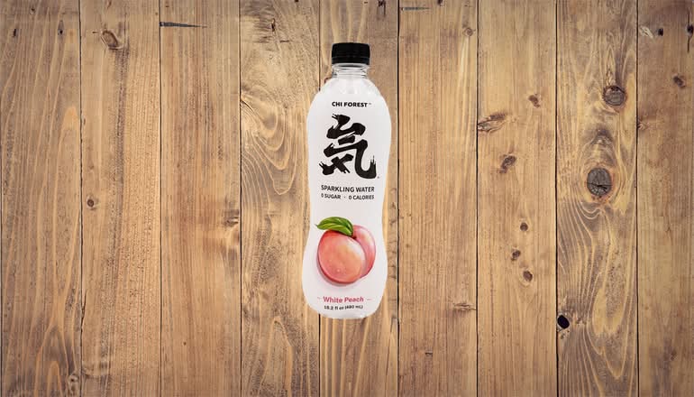 Qi Peach Sparkling Water