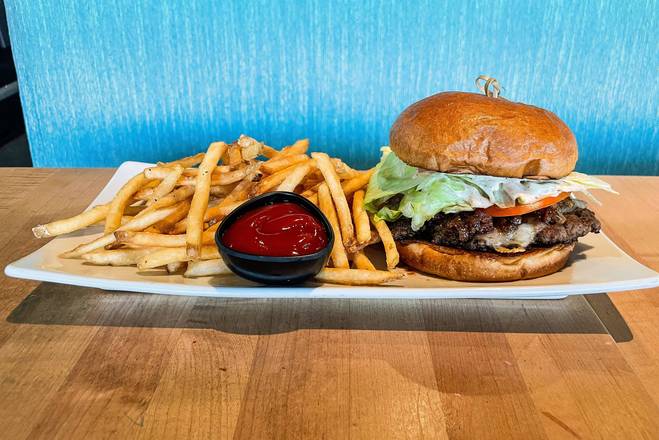 Beer Bacon Jam Swiss Burger
