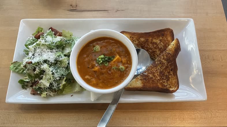 Bomby Butter Chicken Soup and Salad
